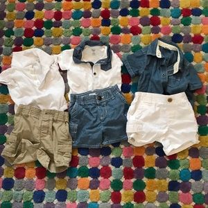 Gymboree bundle of boy 3-6 month close.
